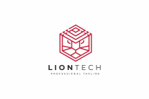 Lion  Head Tech Logo Screenshot 1