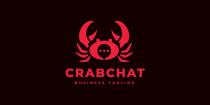 Crab Chat Logo Template Screenshot 2