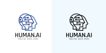 Human Ai Virtual Logo Template Screenshot 2